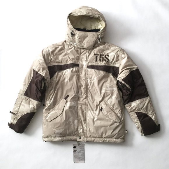Men's Khaki Camo Snow Jacket, Triple Five Soul Men's US Size S, Brand New - Picture 2 of 13